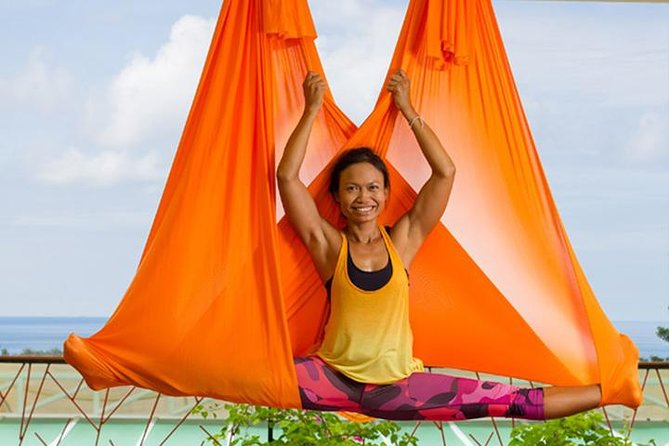 Aerial Yoga Class in Kata, Phuket - A hammock, a sea view, and a little courage