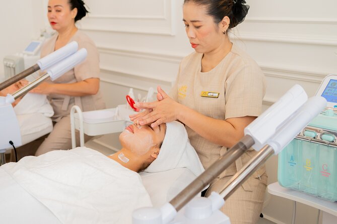 Body and Facial Activity - Following with a first-time facial
