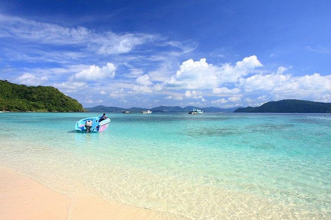Coral Island Snorkeling Tour By Speedboat From Phuket - Two beaches, white sand, and a quiet cove