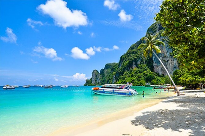 Explore Phi Phi, Maya Bay & Khai Island with Lunch from Phuket - Maya Bay from a distance