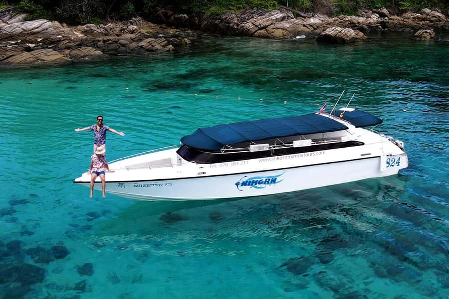 From Phuket: Coral Island Kahung Beach Speedboat Trip - Kahung Beach gives you a long block of free time