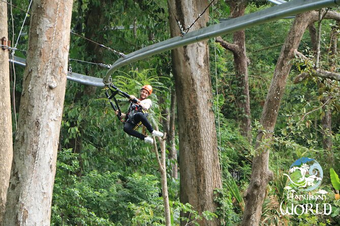 Hanuman World Phuket Round Trip Transfer Extra Zone - The skywalk adds time between the rides