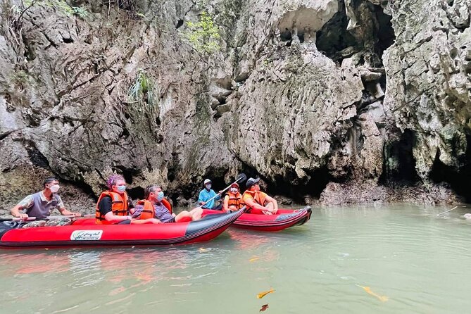 James Bond Island Canoeing 7 Point 5 Island By Speedboat From Phuket - Koh Panyi and lunch above the water
