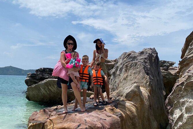 Khai Island Private Boat Tour - Khai Nua: a rocky island seen from the boat