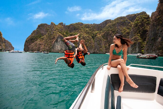 Phi Phi Islands and Khai Islands Snorkeling Tour By Speedboat From Phuket - Ko Phi Phi Lee and the first swim