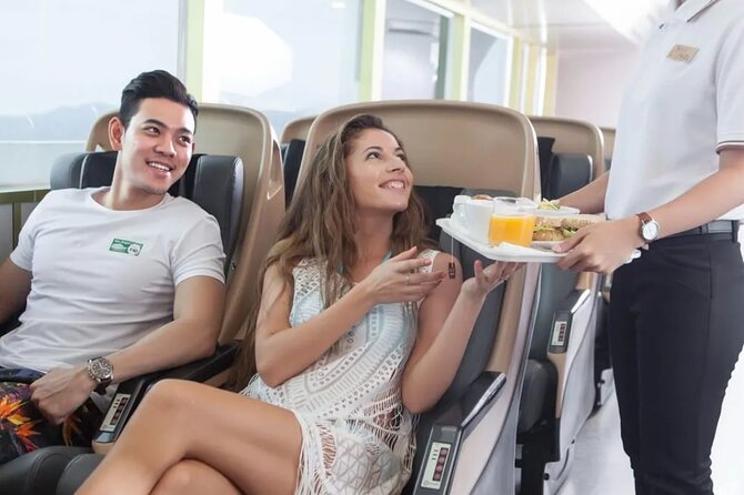 Phi Phi Islands Tour by Luxury Big Boat from Phuket - Loh Samah Bay and the approach to Phi Phi Lee
