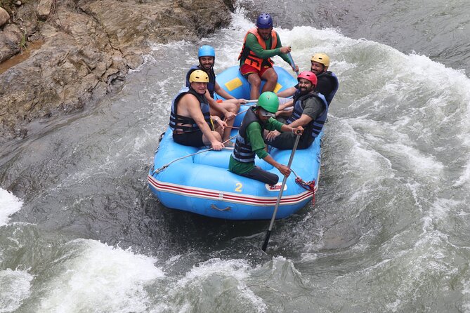 Phuket Adventure with White Water Rafting, Monkey cave and Zip Line+Optional ATV - The 150-meter zipline through the trees