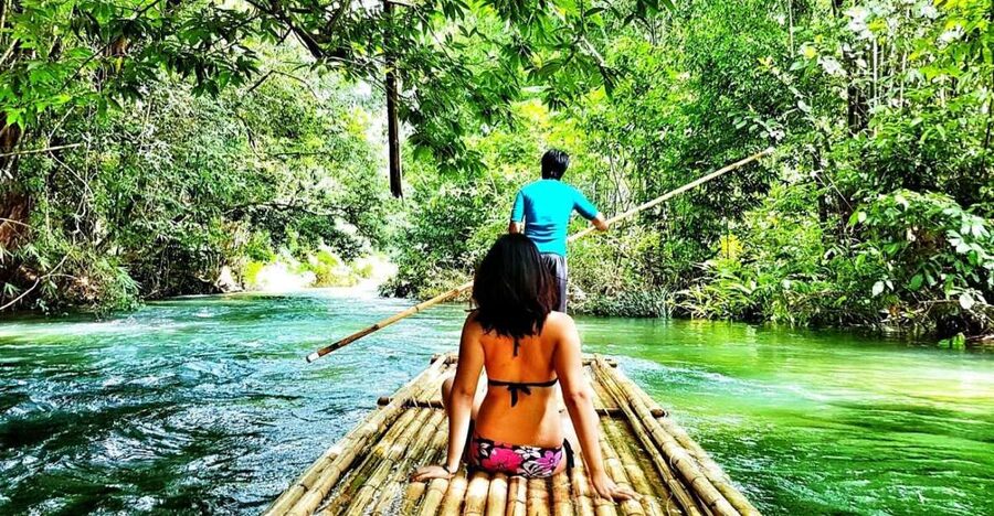 Phuket: Bamboo Rafting, Monkey Cave, and ATV Option - Bamboo rafting through mangroves and estuaries