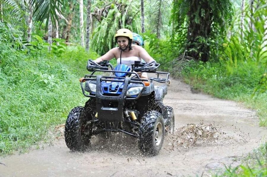 Phuket: Bamboo Rafting, Monkey Cave, and ATV Option - The waterfall walk and a quiet finish