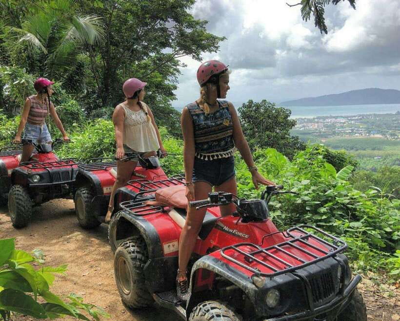 Phuket: Big Buddha Viewpoint ATV Tour and Zipline Adventure - The ride begins in Phuket’s rubber-tree hills