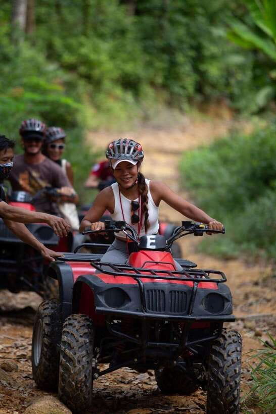 Phuket: Big Buddha Viewpoint ATV Tour and Zipline Adventure - Ziplining through the treetops