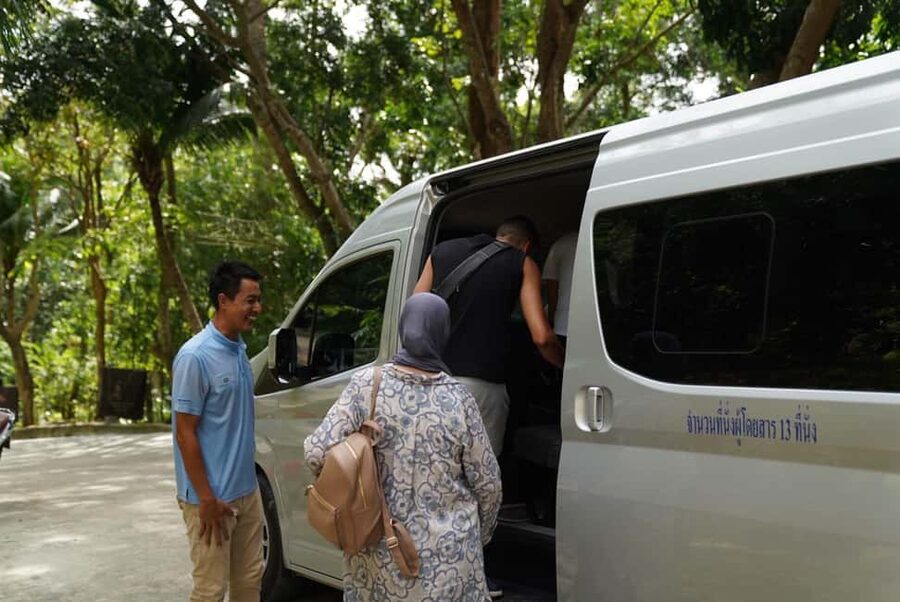 Phuket : Guided Tour to Elephant Sanctuary with Transfers - Walking beside elephants instead of watching a show
