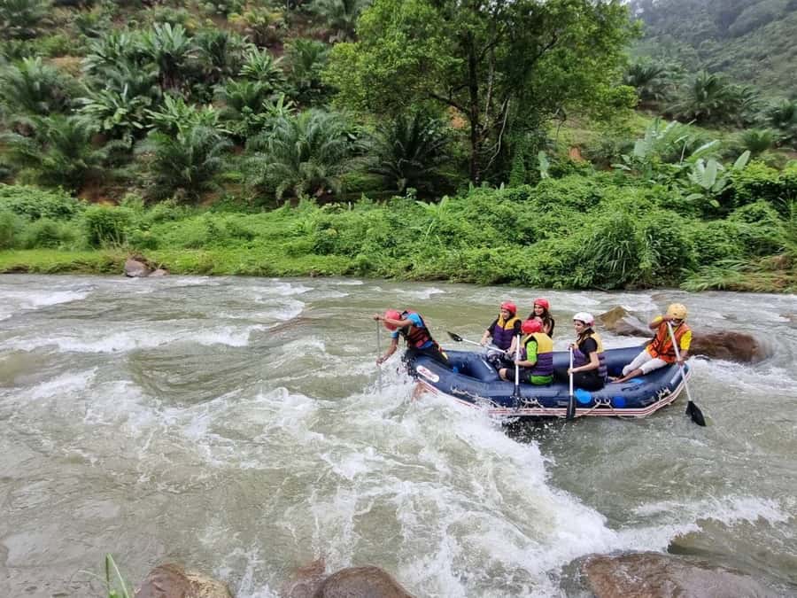 Phuket: Monkey Cave, Water Rafting, Zipline with ATV Option - Meeting the monkeys at Suwan Kuha Temple