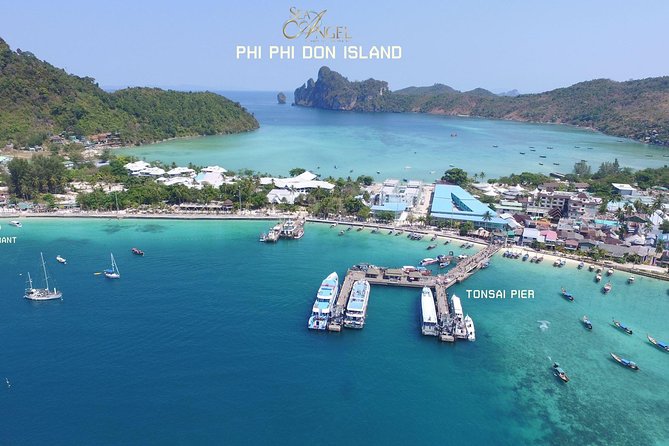 PHUKET-Phi Phi Island-Khai Island-Lunch by Sea Angel Speed Boat - Morning pickup and the Sea Angel Pier breakfast