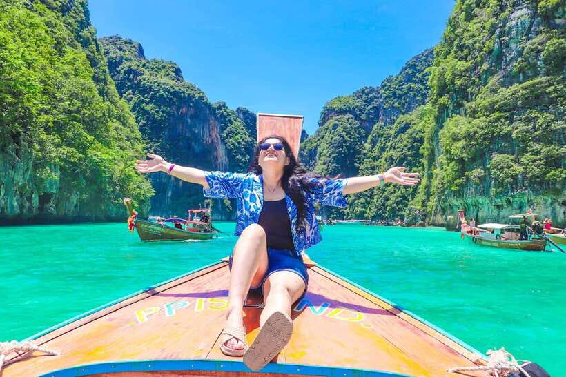 Phuket: PhiPhi, Maya Bay & Khai Island Day Tour with Lunch - Maya Bay: famous, beautiful, and busy