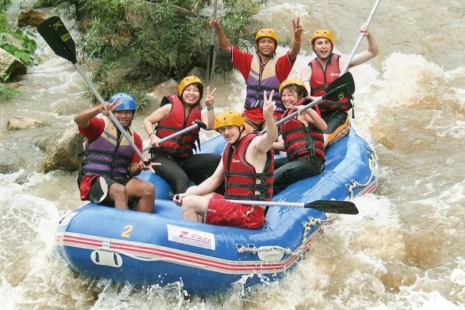 Phuket Rafting ATVing Flying Fox Full Day Activities By VIP Mini Van - Lunch beside the river