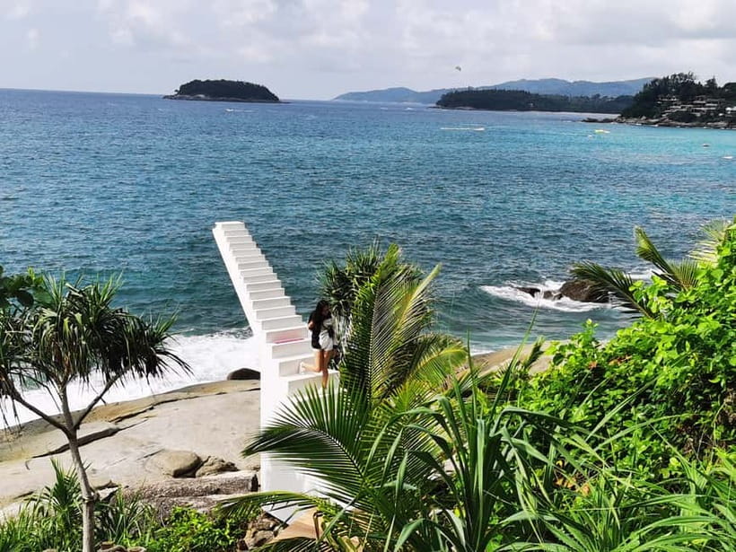 Phuket: Rock Beach Swing Entry Ticket - Scenic walkways between the photo stops