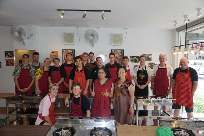 Phuket Thai Cooking Class with Market Tour Option - Pound curry paste the traditional way