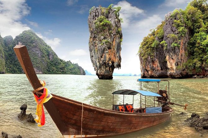 Phuket to James Bond Island: Longtail Boat Tour with Sea Canoeing - Longtail boat views across Phang Nga Bay