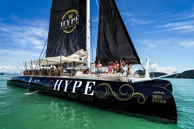 Phuket VIP Hype Luxury Boat Cruise with Party & DJ Vibes - A Floating Party With Two Island Stops