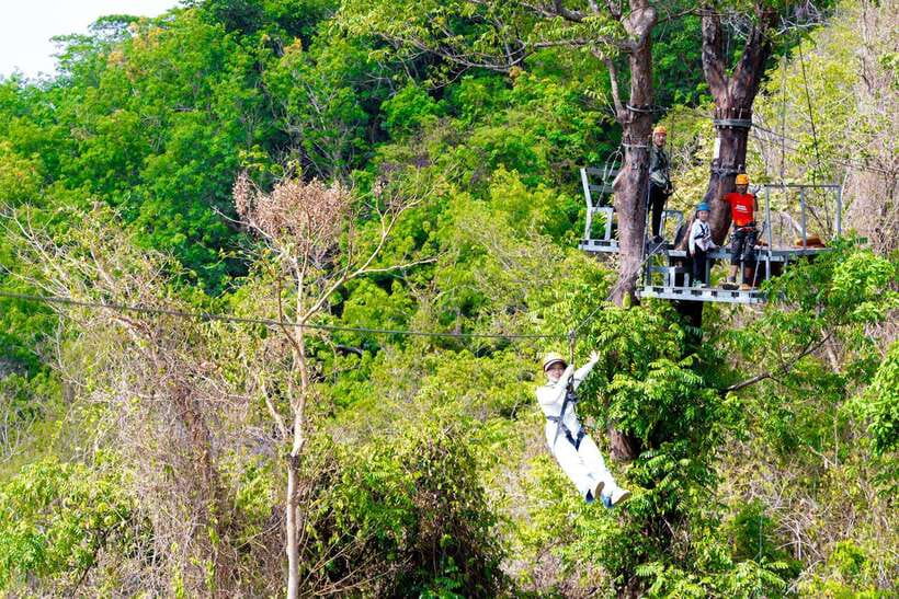 Phuket: Zipline Flying Higher than a Hawk with ATV Option - Getting ready for the jungle course