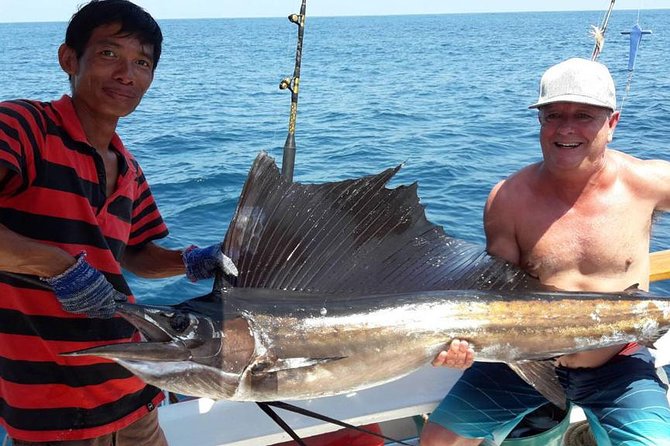 Racha Island Fishing Game From Phuket - Handline fishing after lunch