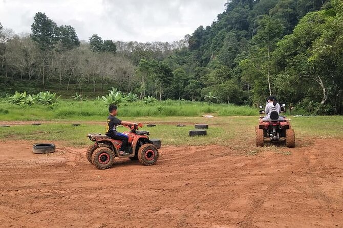 Rafting 7KM & ATV visit monkey cave and waterfall with Lunch - A 30-minute ATV ride through the rainforest