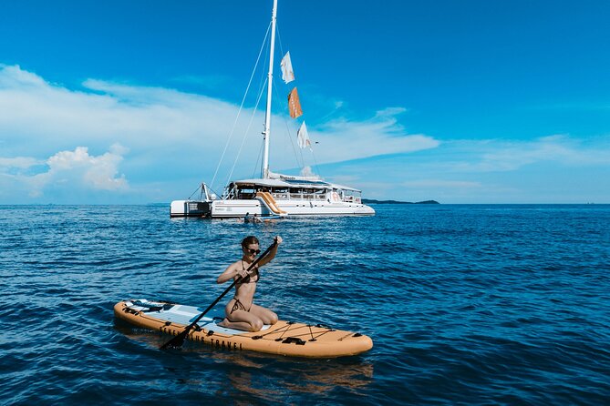 Rhapsody Phuket Coral & Racha Sunset Catamaran Cruise - The return cruise becomes the main event