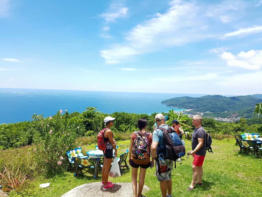 Temple and Jungle Trekking tour with Lunch at Farm-to-Table - Hiking the jungle route toward Big Buddha Hill