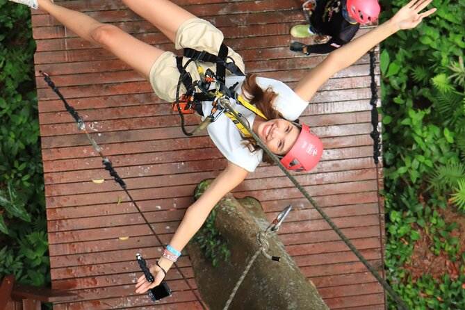 World A+ (Zipline 32 Platforms + Roller + Sky Walk with World Set Menu ) - Transport from Phuket hotels