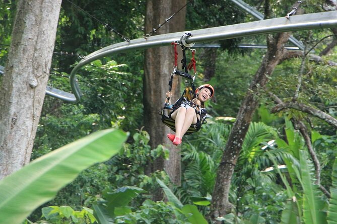 World B+ (Zipline 18 Platforms + Roller + Sky Walk with World Set Menu ) - Abseils, bridges, and the spiral staircase
