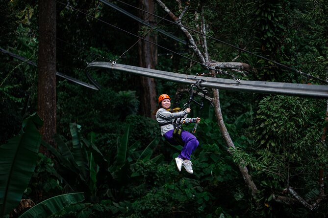 World B+ (Zipline 18 Platforms + Roller + Sky Walk with World Set Menu ) - What the two-hour course feels like